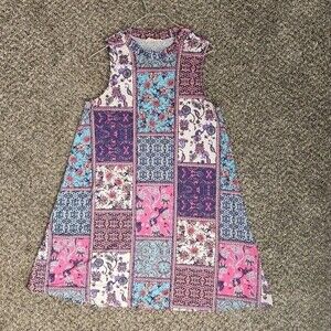 Pink Patterned Spring Dress